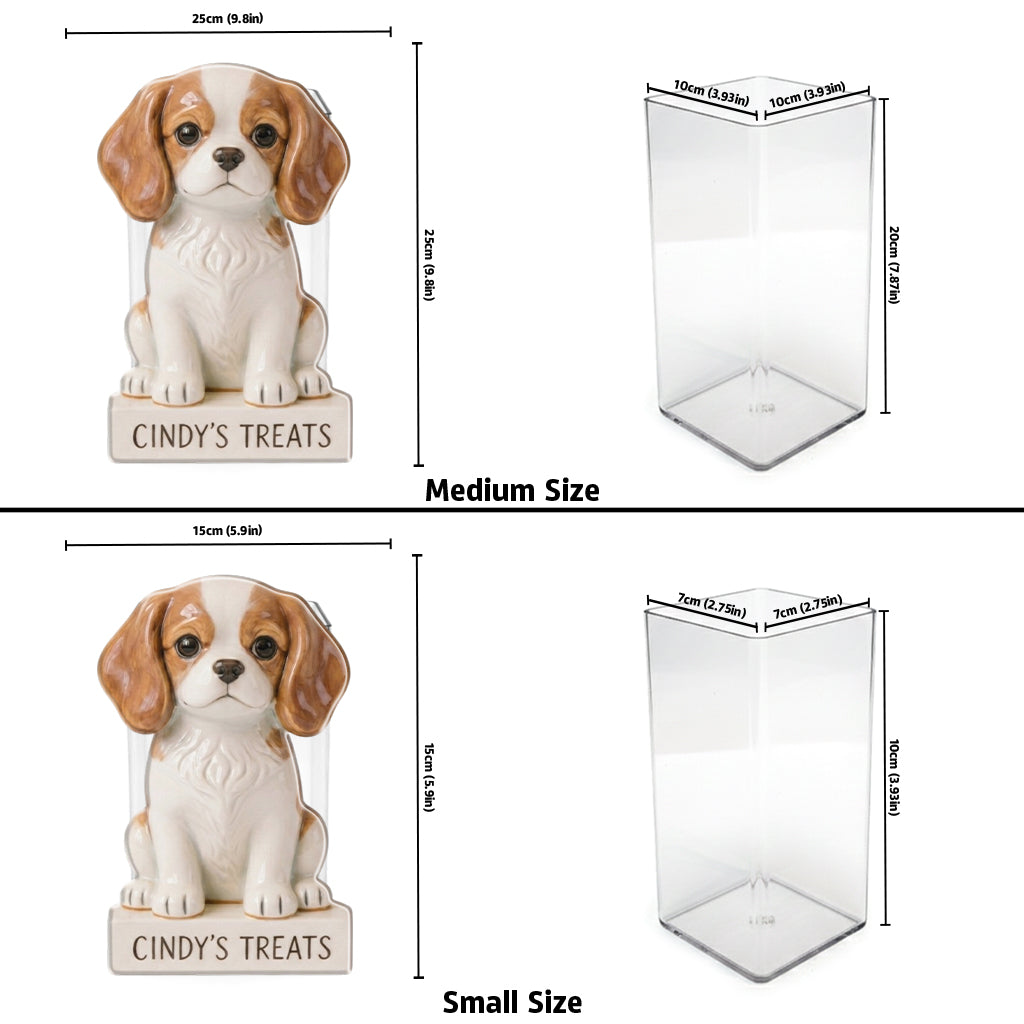 Friandises pour animaux personnalisées - Pot en acrylique pour chien