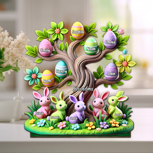 Easter Grandma Tree - Personalized Grandma 1 Layered Big Freestanding