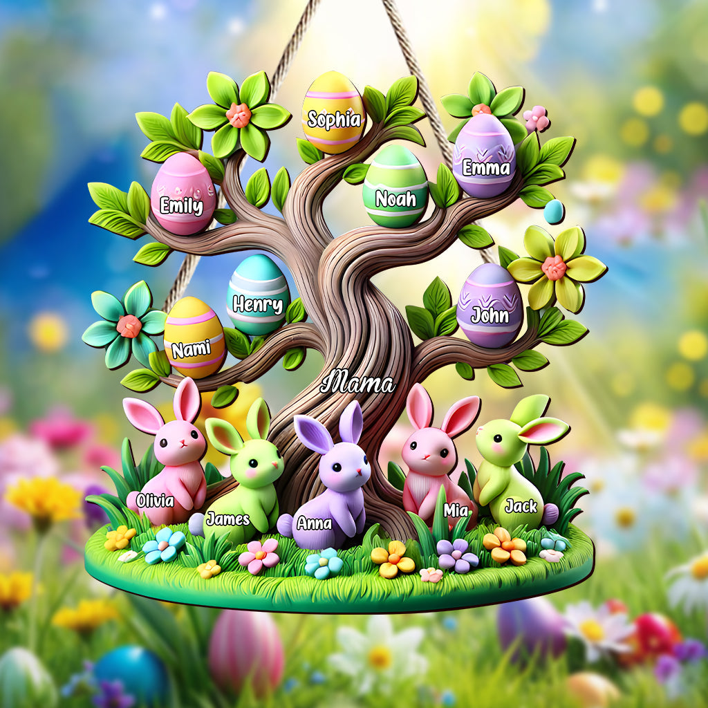 Easter Peeps - Personalized Mother Custom Shaped Wood Sign