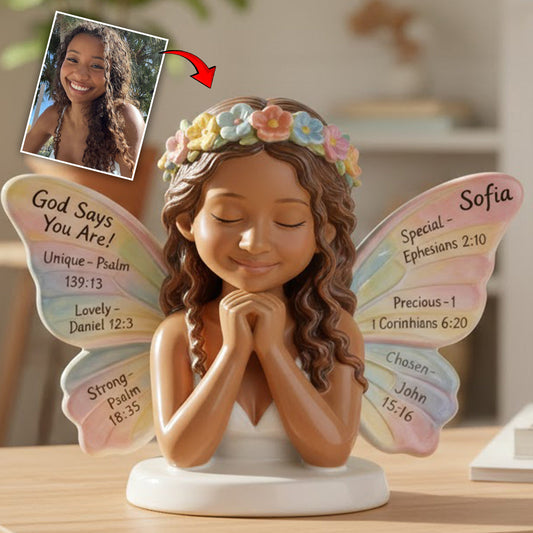 God Says You Are - Personalized African American Custom Shaped Acrylic Plaque