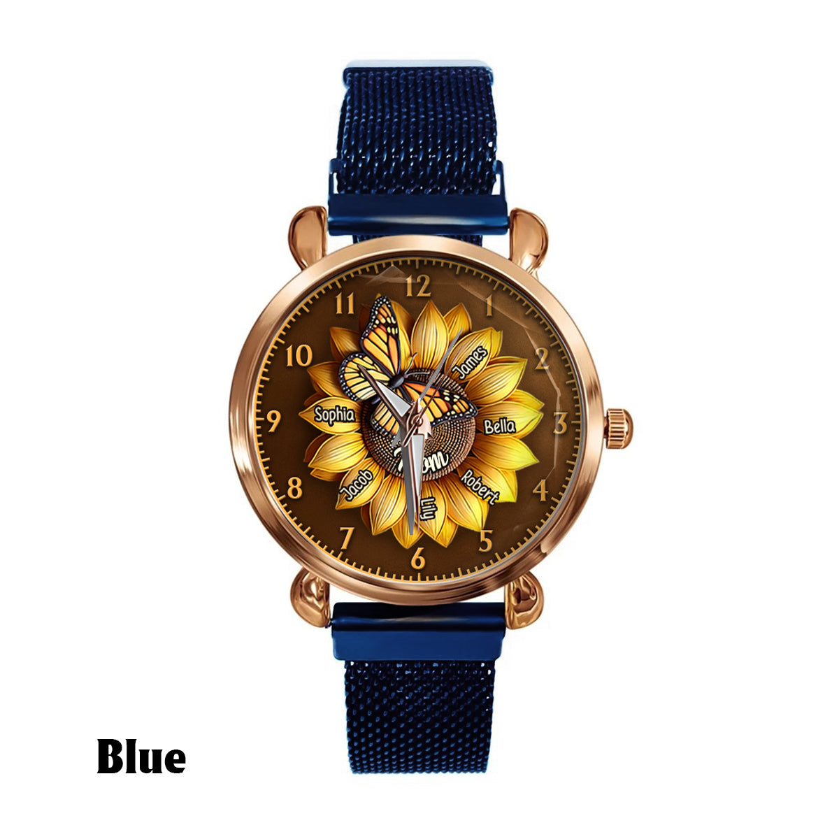 Montre-bracelet personnalisée Tournesol pour maman/grand-mère - Cadeau Tournesol pour femme/mère 