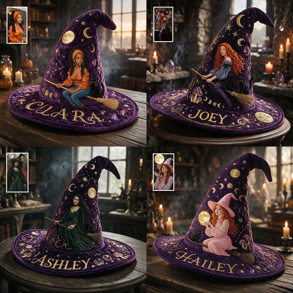 A Little Witchy - Personalized Witch Quilt Witch Hat