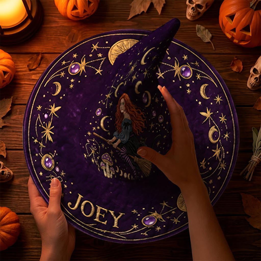 A Little Witchy - Personalized Witch Quilt Witch Hat