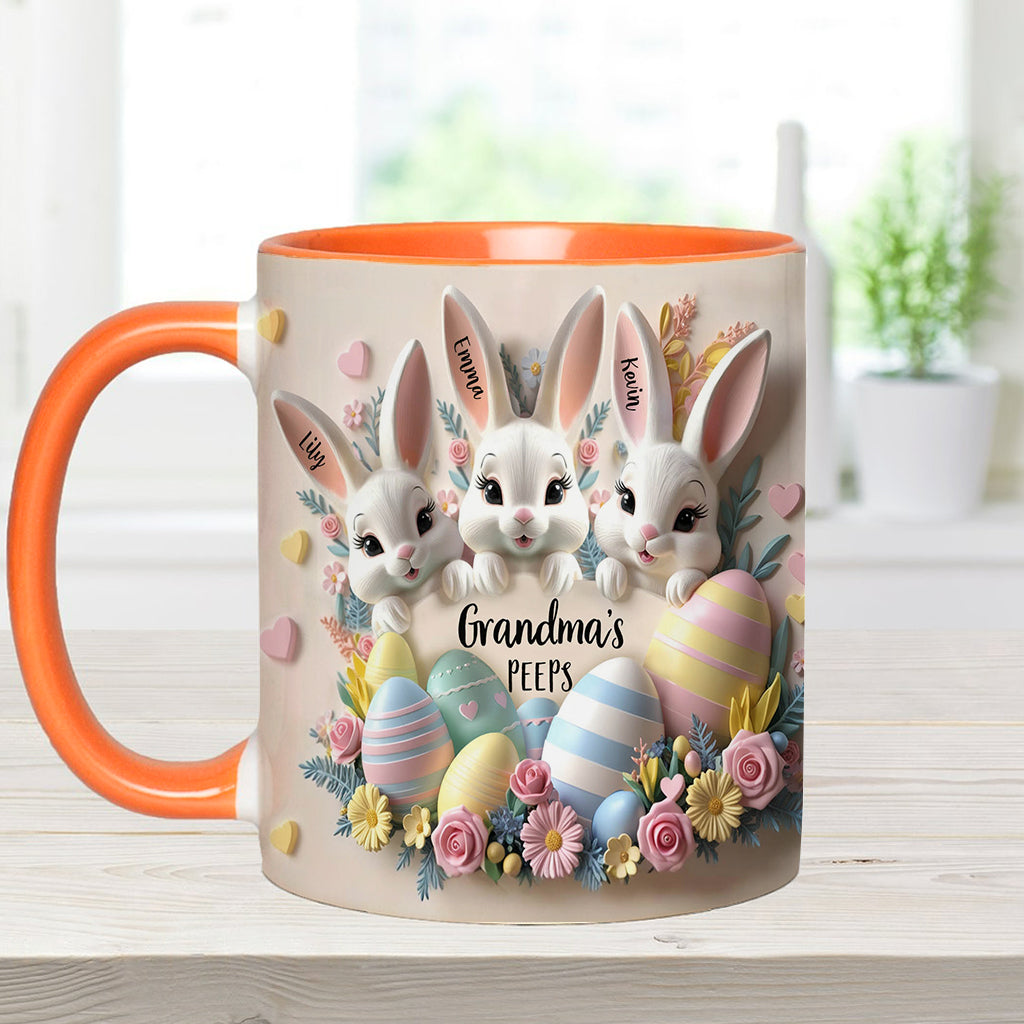 Grandma's Peeps - Personalized Grandma Accent Mug