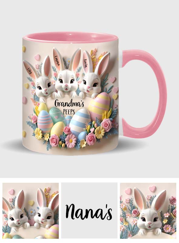 Grandma's Peeps - Personalized Grandma Accent Mug