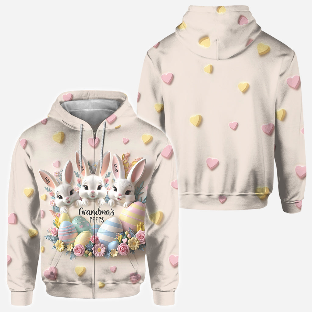 Grandma's Peeps - Personalized Grandma All Over Shirt