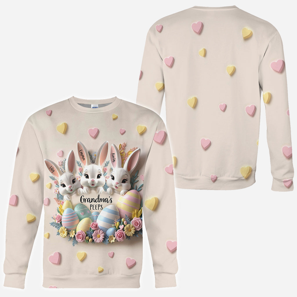 Grandma's Peeps - Personalized Grandma All Over Shirt