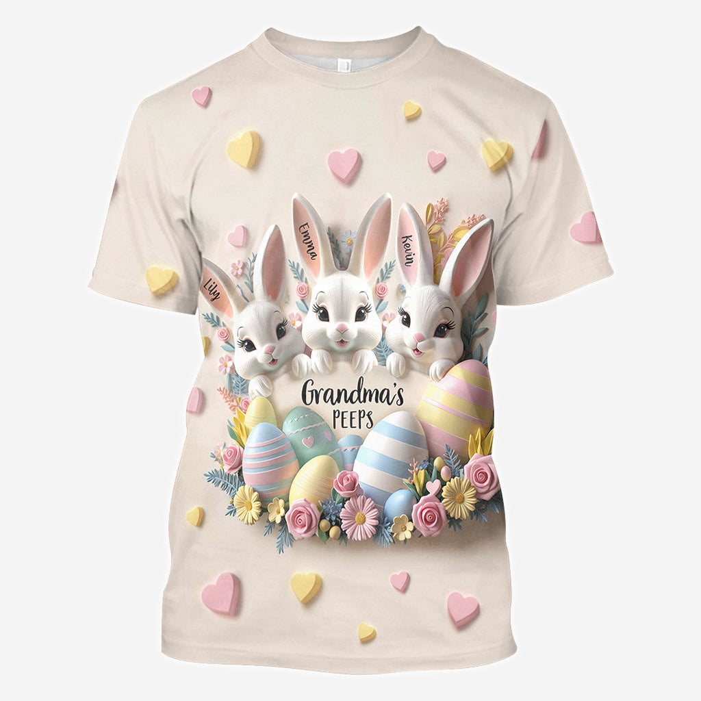 Grandma's Peeps - Personalized Grandma All Over Shirt