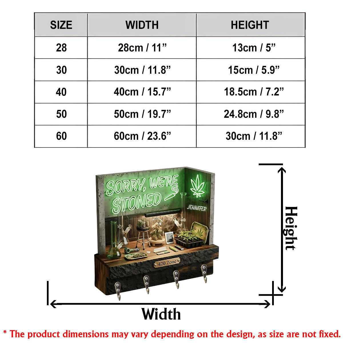 Désolé, on est défoncés, 420 - Support à cannabis personnalisé en forme de pièce