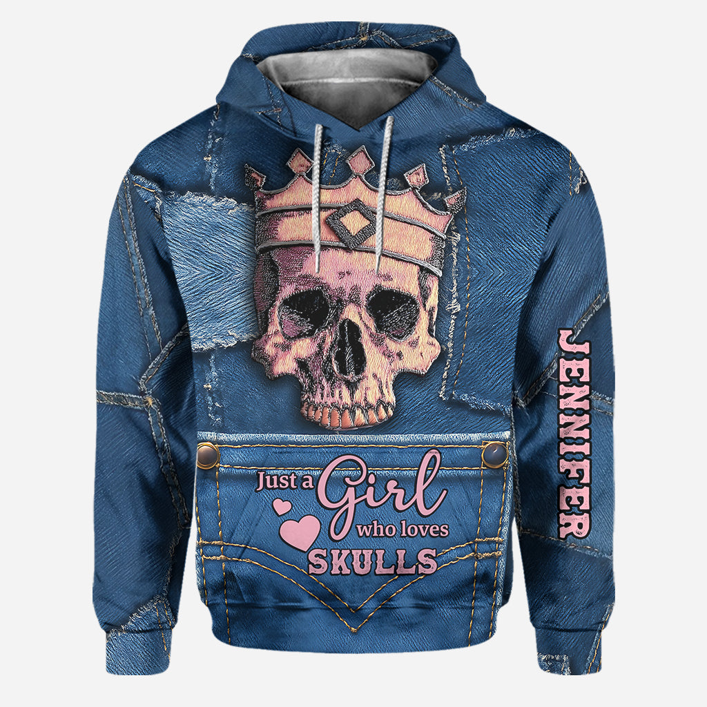 Crowned Skull - Personalized Skull Hoodie and Leggings