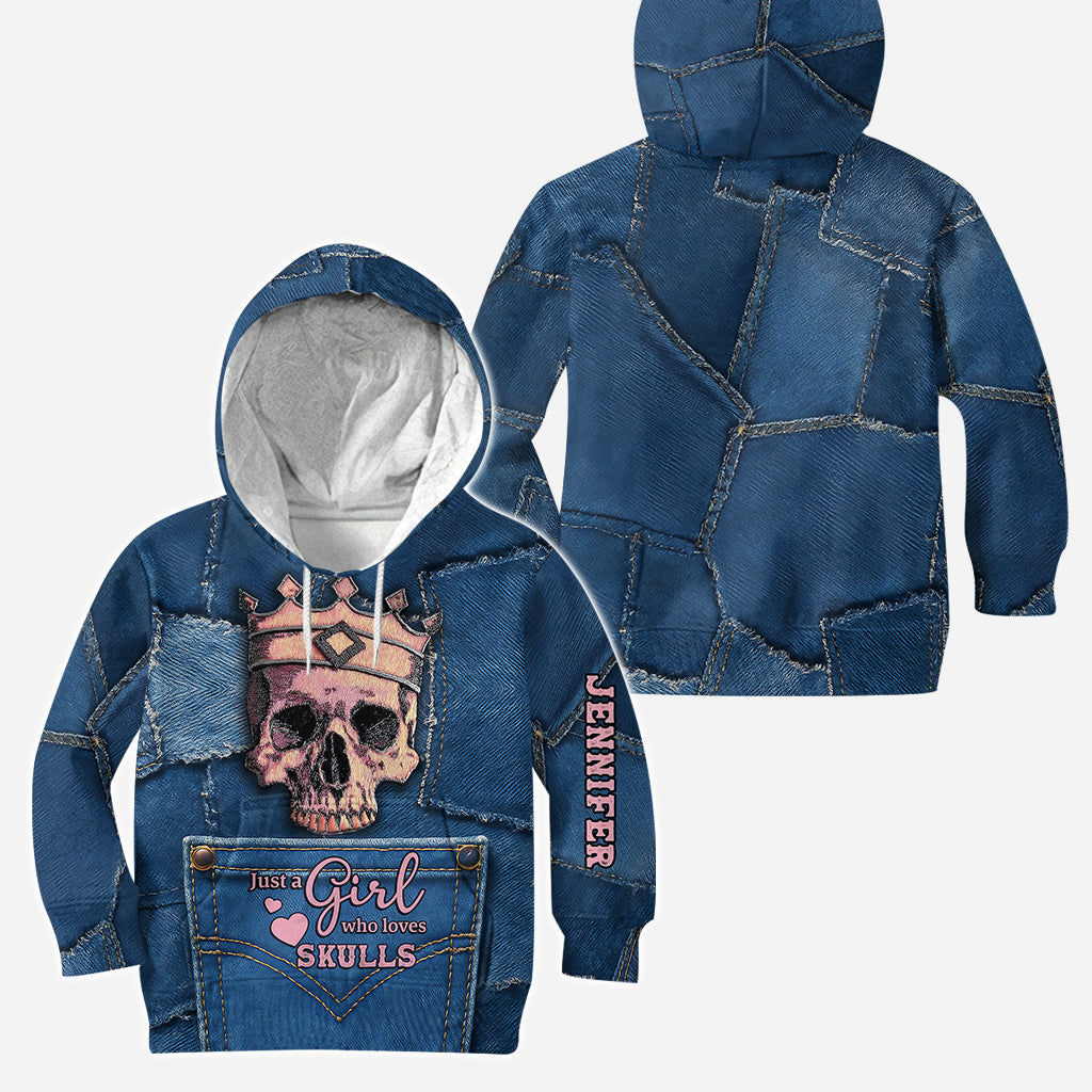 Crowned Skull - Personalized Skull Hoodie and Leggings