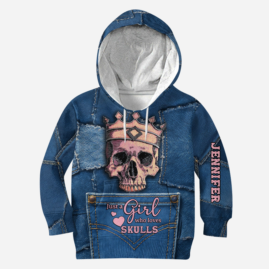 Crowned Skull - Personalized Skull Hoodie and Leggings