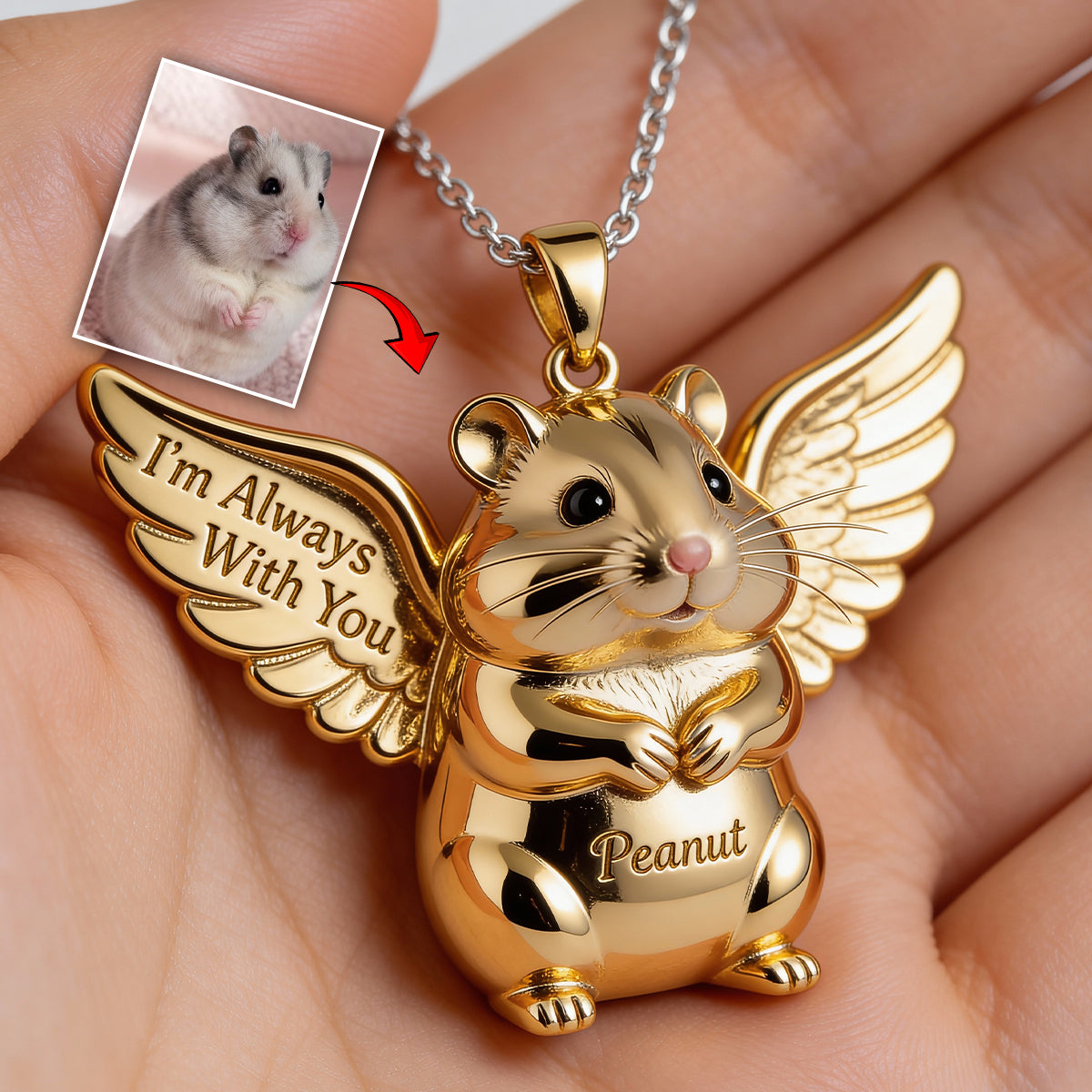 Collier pendentif personnalisé en acrylique en forme de chien avec la photo de votre animal de compagnie