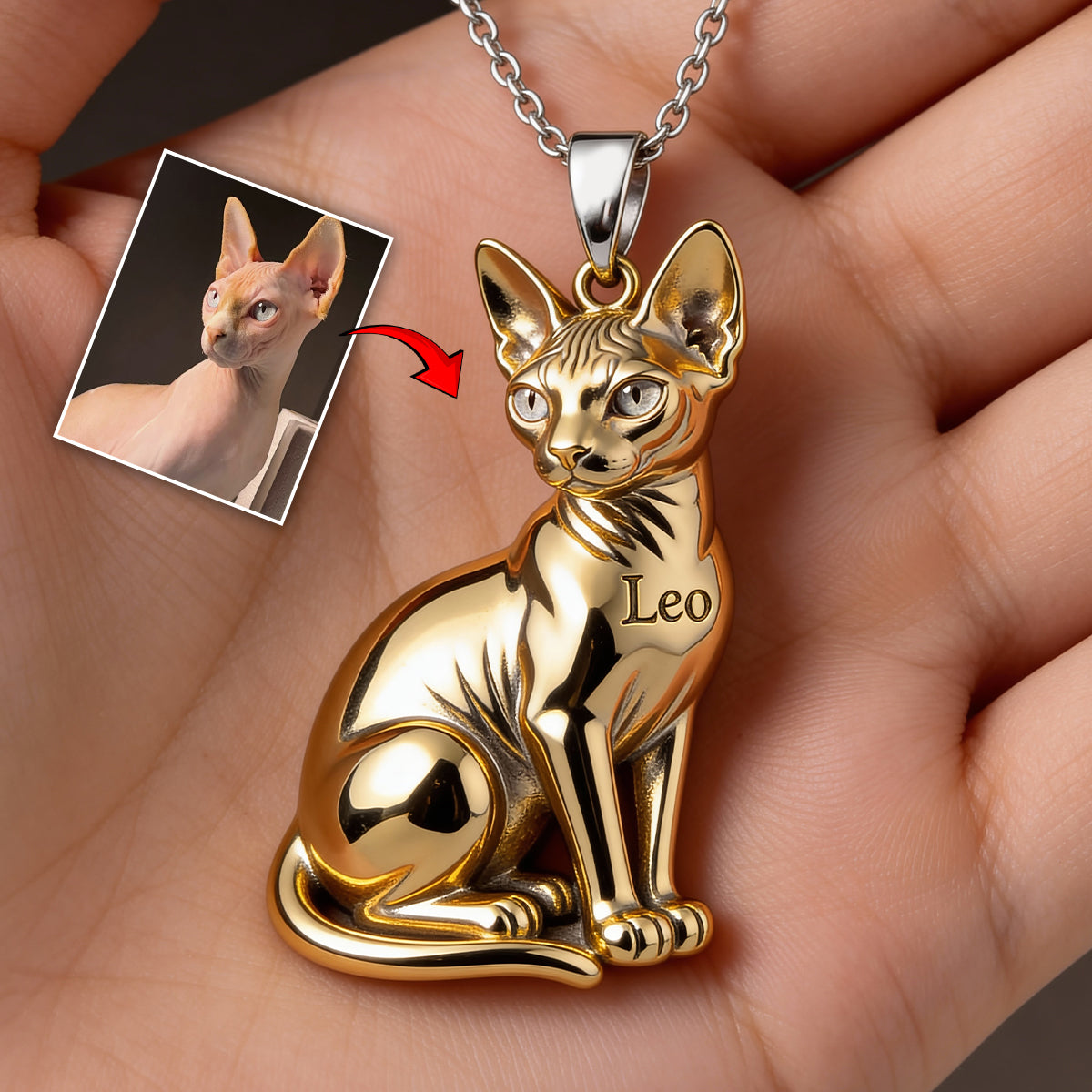 Collier pendentif personnalisé en acrylique en forme de chien avec la photo de votre animal de compagnie