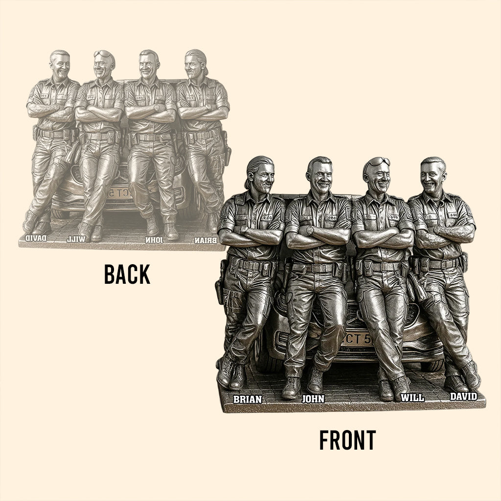 Plaque acrylique personnalisée avec photo - Motif policier