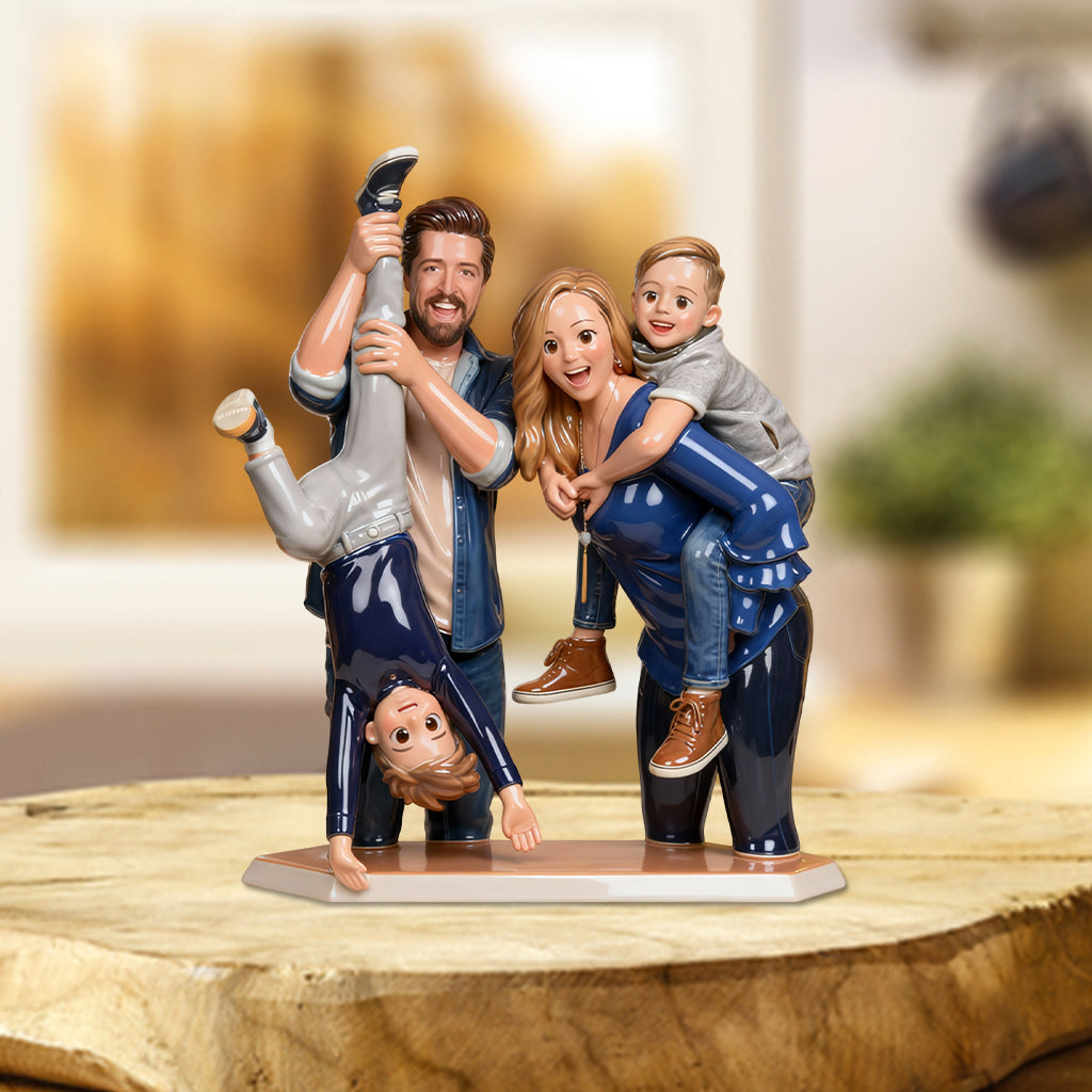 Our Family - Personalized Family Custom Shaped Acrylic Plaque