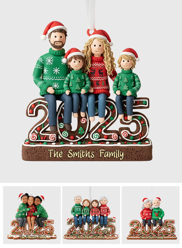 Merry Christmas To Family - Personalized Family Ornament