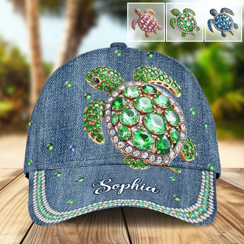 Adorable Turtle - Personalized Sea Lover Classic Cap