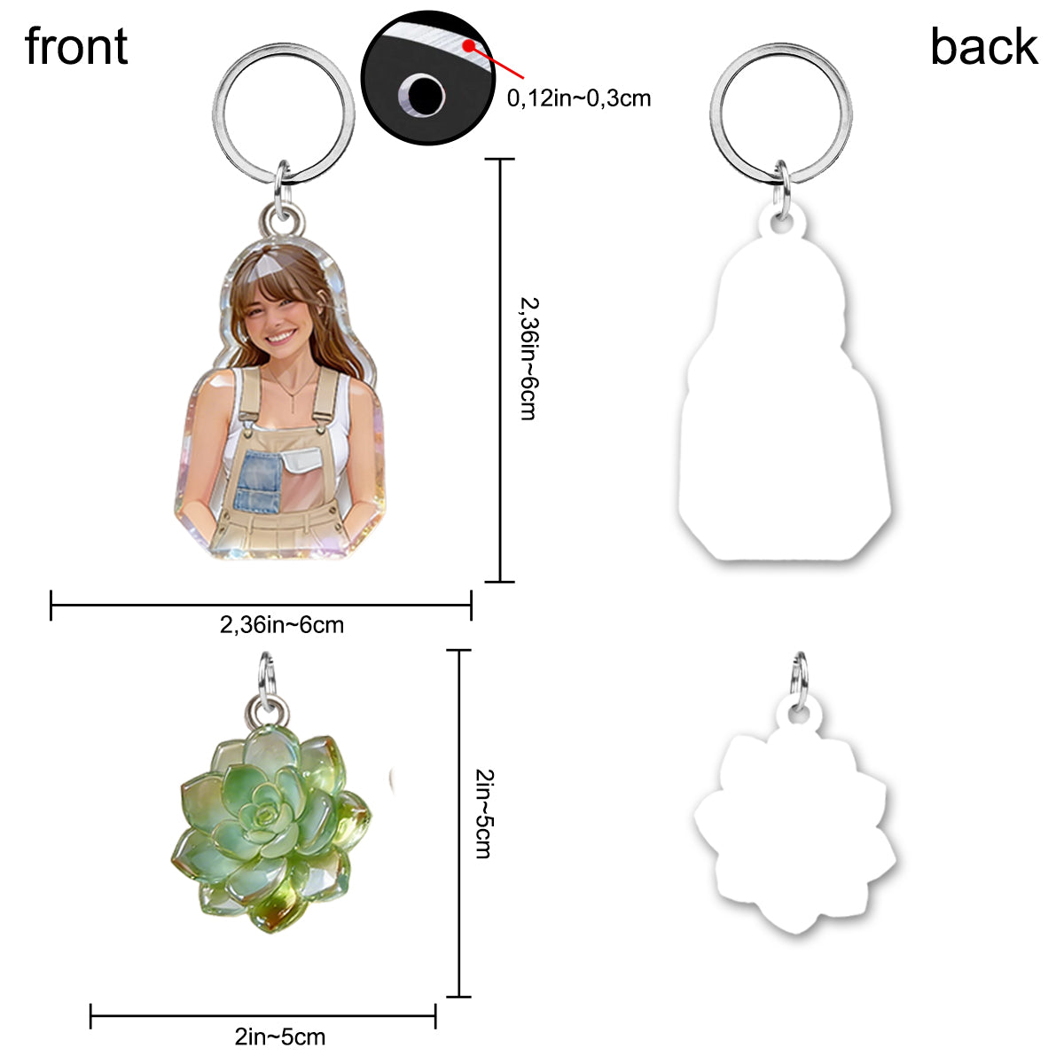 Love Gardening - Personalized Gardening Keychain With Charms