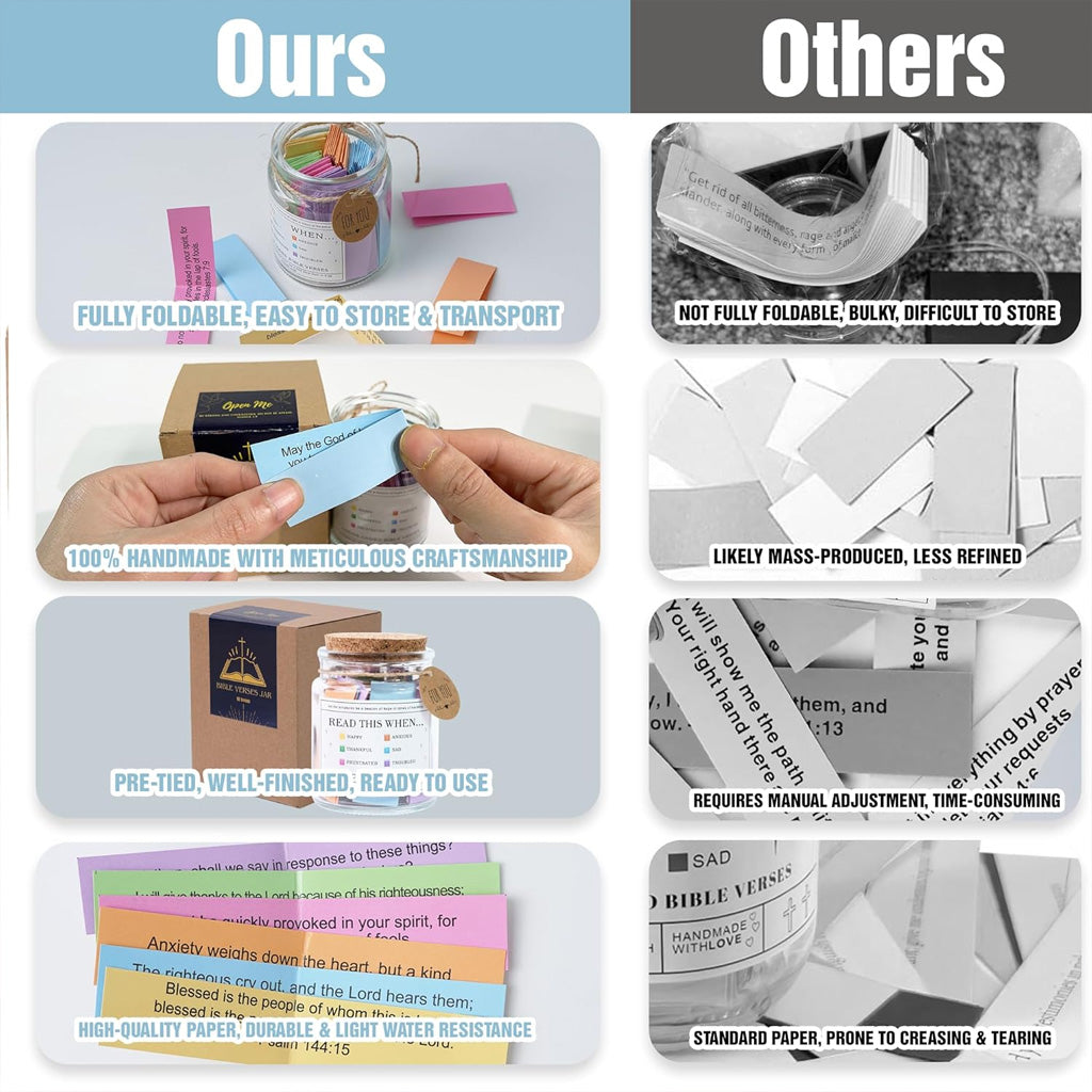 Bocal à versets bibliques - Cadeaux chrétiens pour la fête des mères