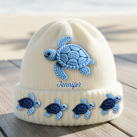 Love Turtle - Personalized Turtle Beanie Hat
