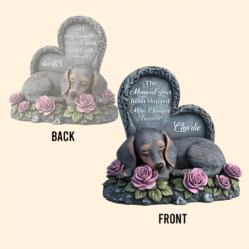 À jamais dans mon cœur - Plaque acrylique personnalisée pour chien