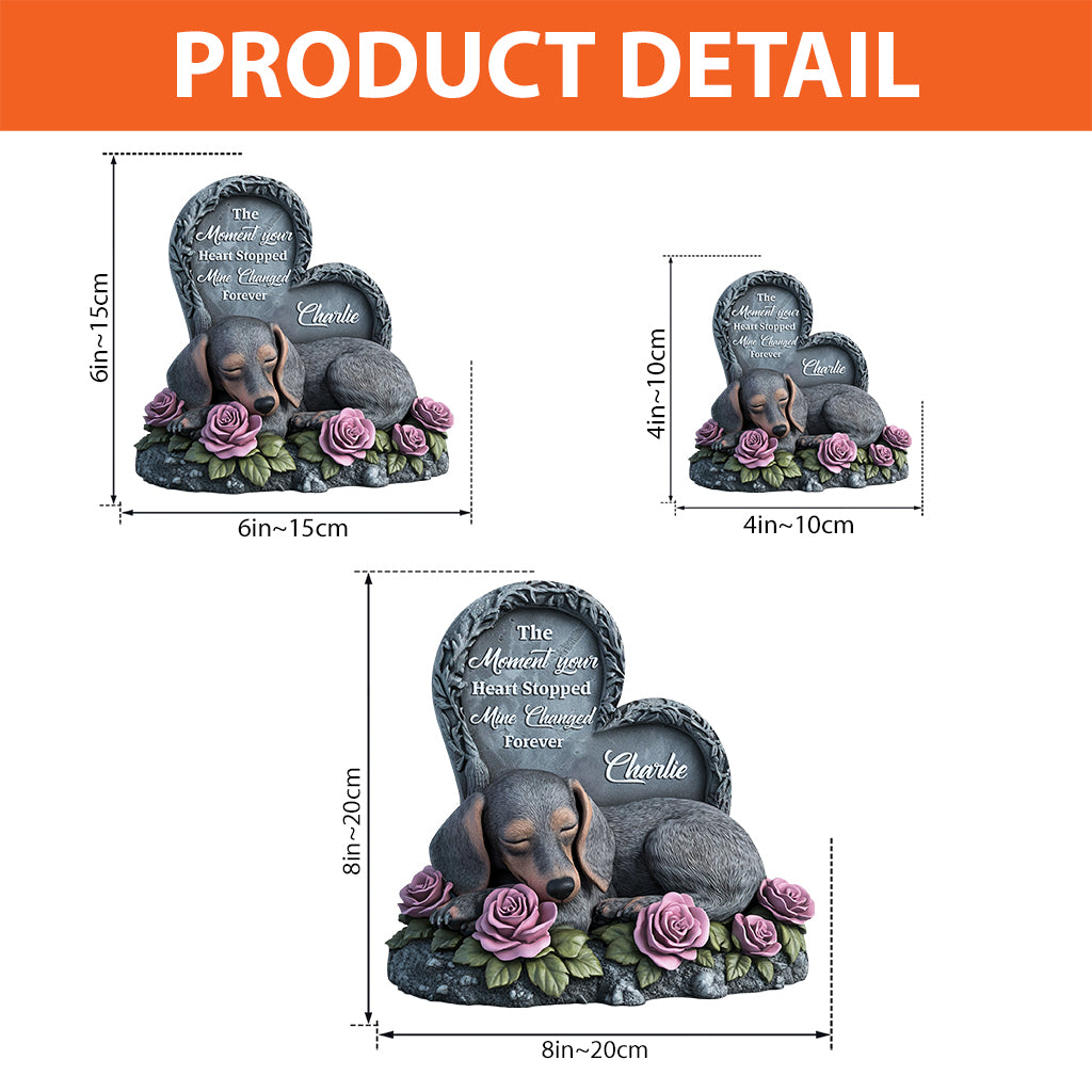 À jamais dans mon cœur - Plaque acrylique personnalisée pour chien