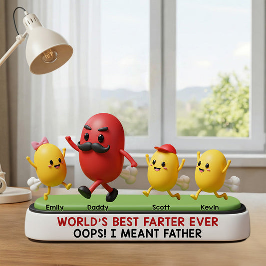 Meilleur péteur de tous les temps - Plaque acrylique personnalisée pour papa