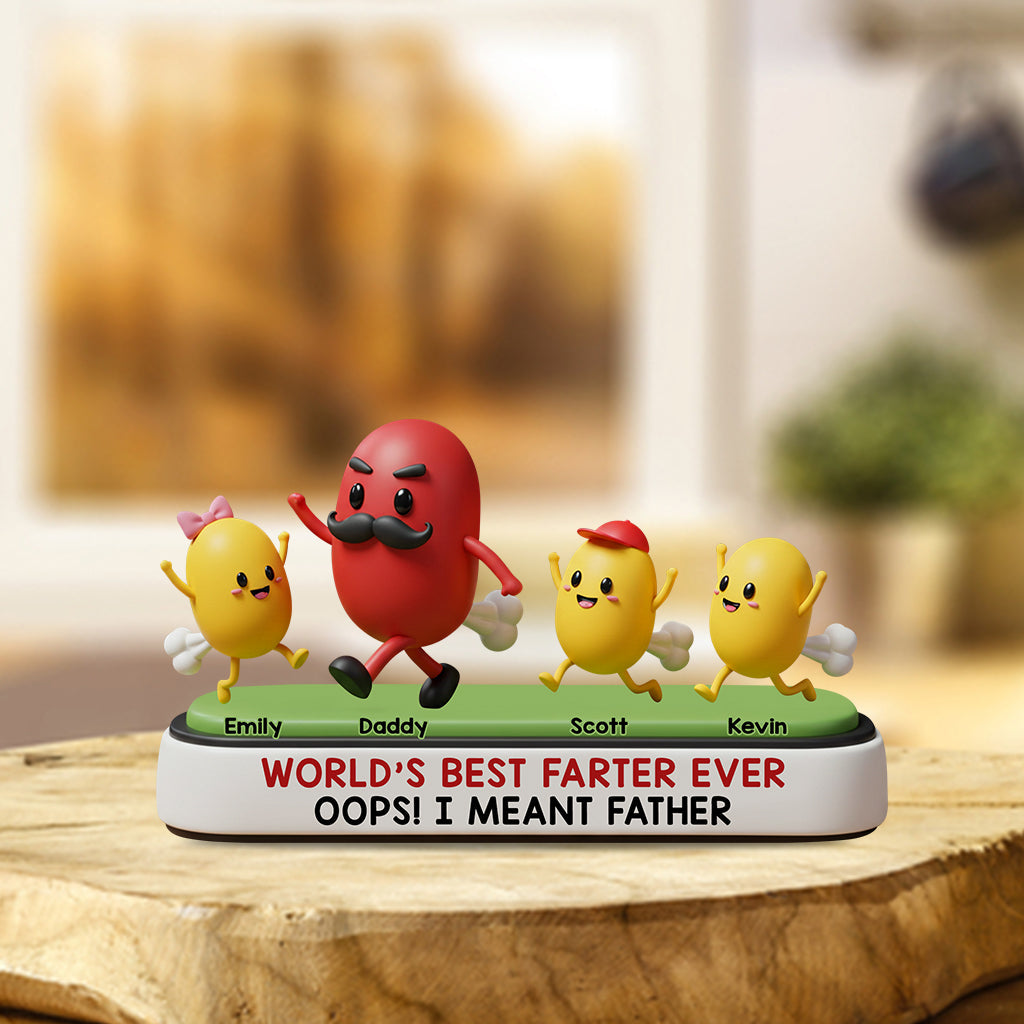 Meilleur péteur de tous les temps - Plaque acrylique personnalisée pour papa