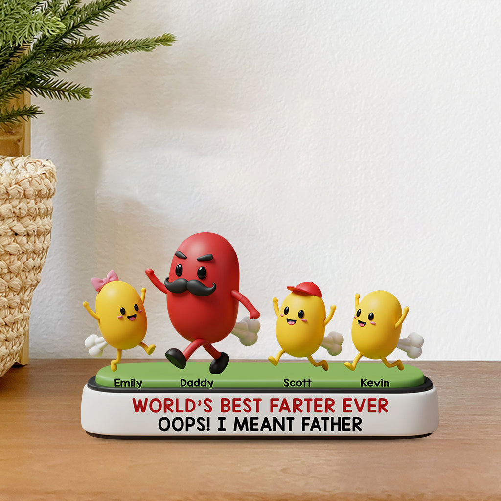 Meilleur péteur de tous les temps - Plaque acrylique personnalisée pour papa