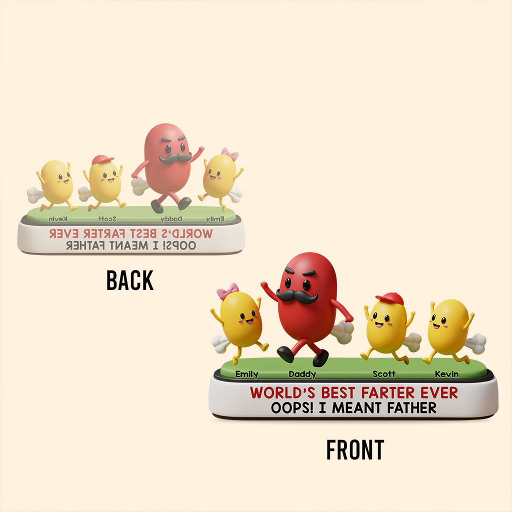 Meilleur péteur de tous les temps - Plaque acrylique personnalisée pour papa