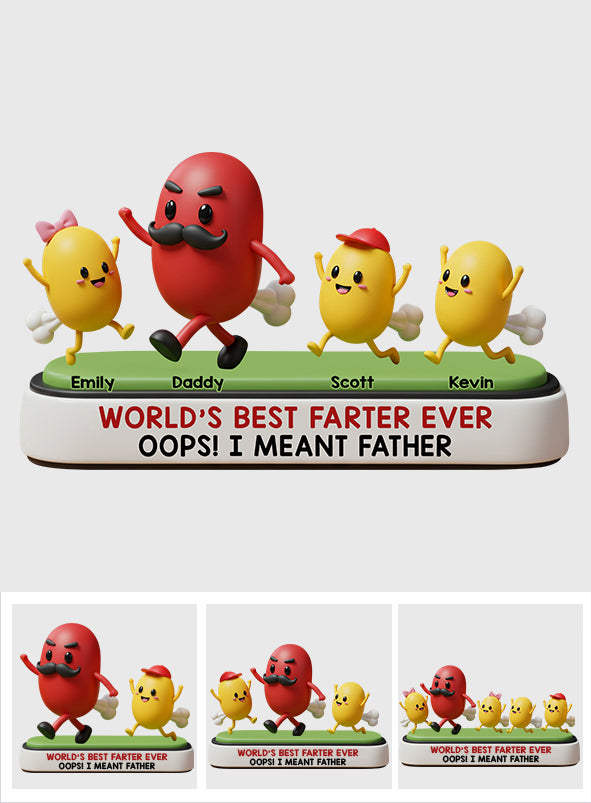 Meilleur péteur de tous les temps - Plaque acrylique personnalisée pour papa