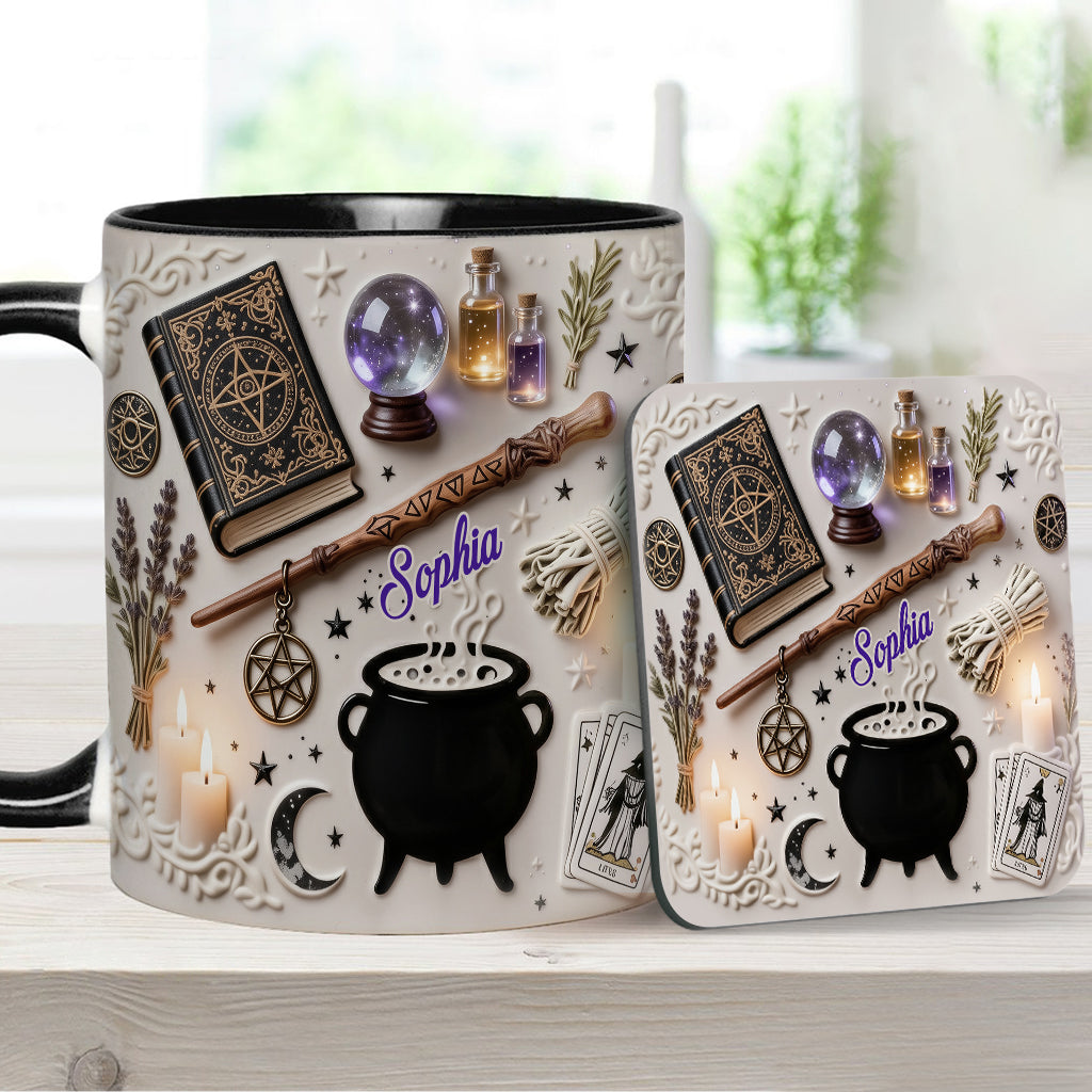 Witchcraft - Personalized Witch Accent Mug & Coaster