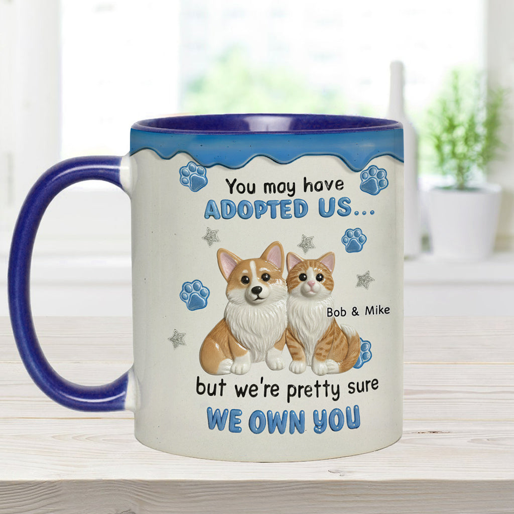 I'm Sure I Own You - Personalized Dog Accent Mug