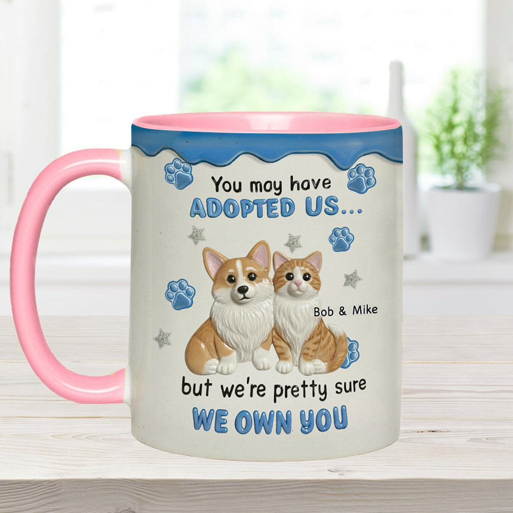 I'm Sure I Own You - Personalized Dog Accent Mug