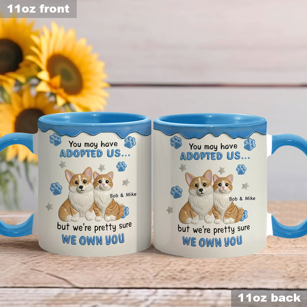I'm Sure I Own You - Personalized Dog Accent Mug