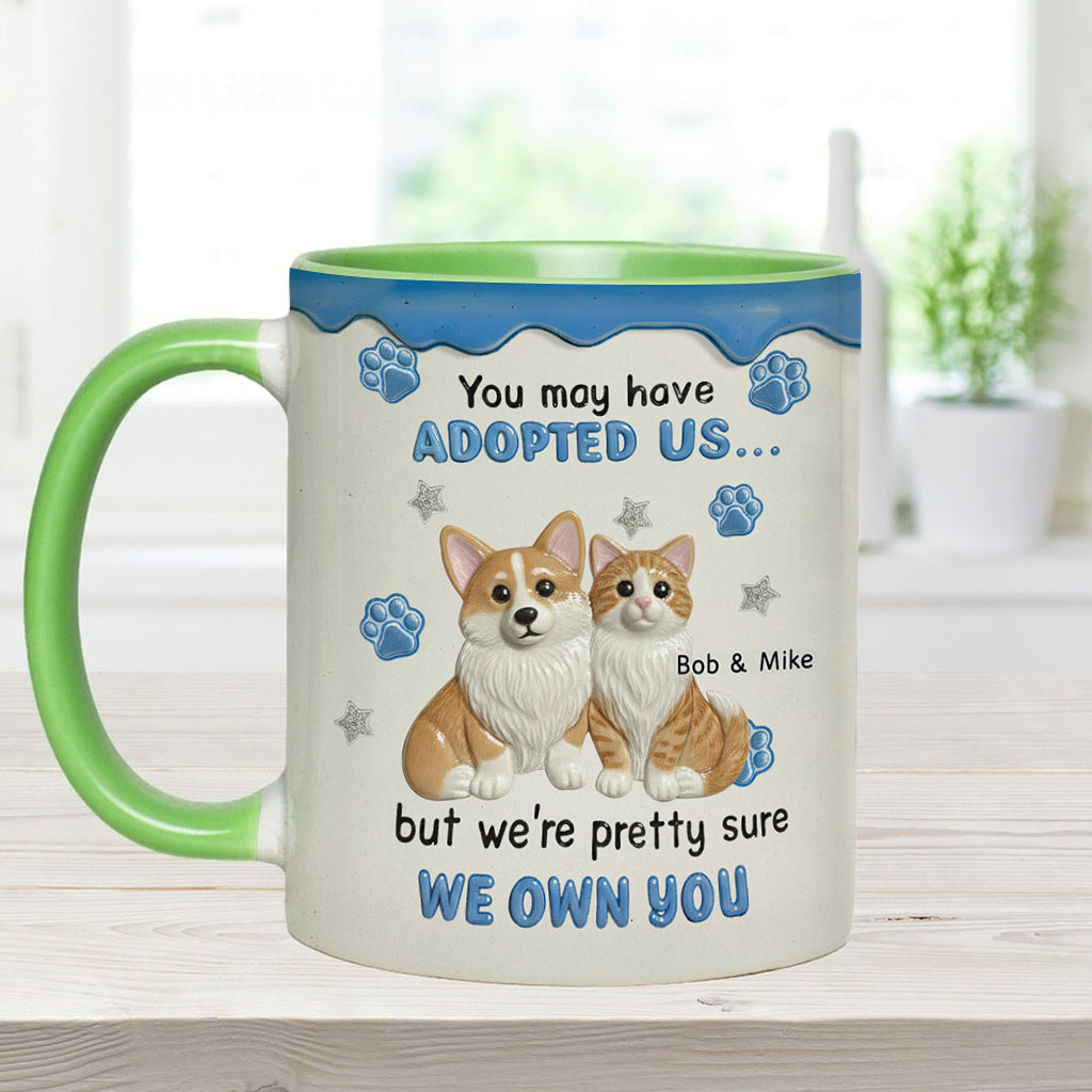 I'm Sure I Own You - Personalized Dog Accent Mug