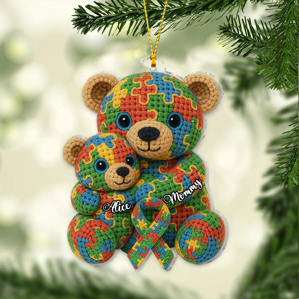 Maman Forte - Ornement personnalisé de sensibilisation à l'autisme
