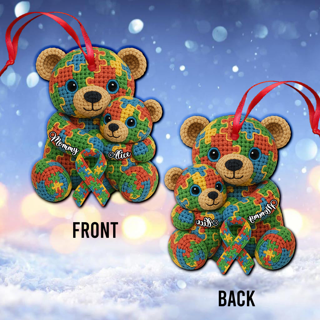 Maman Forte - Ornement personnalisé de sensibilisation à l'autisme