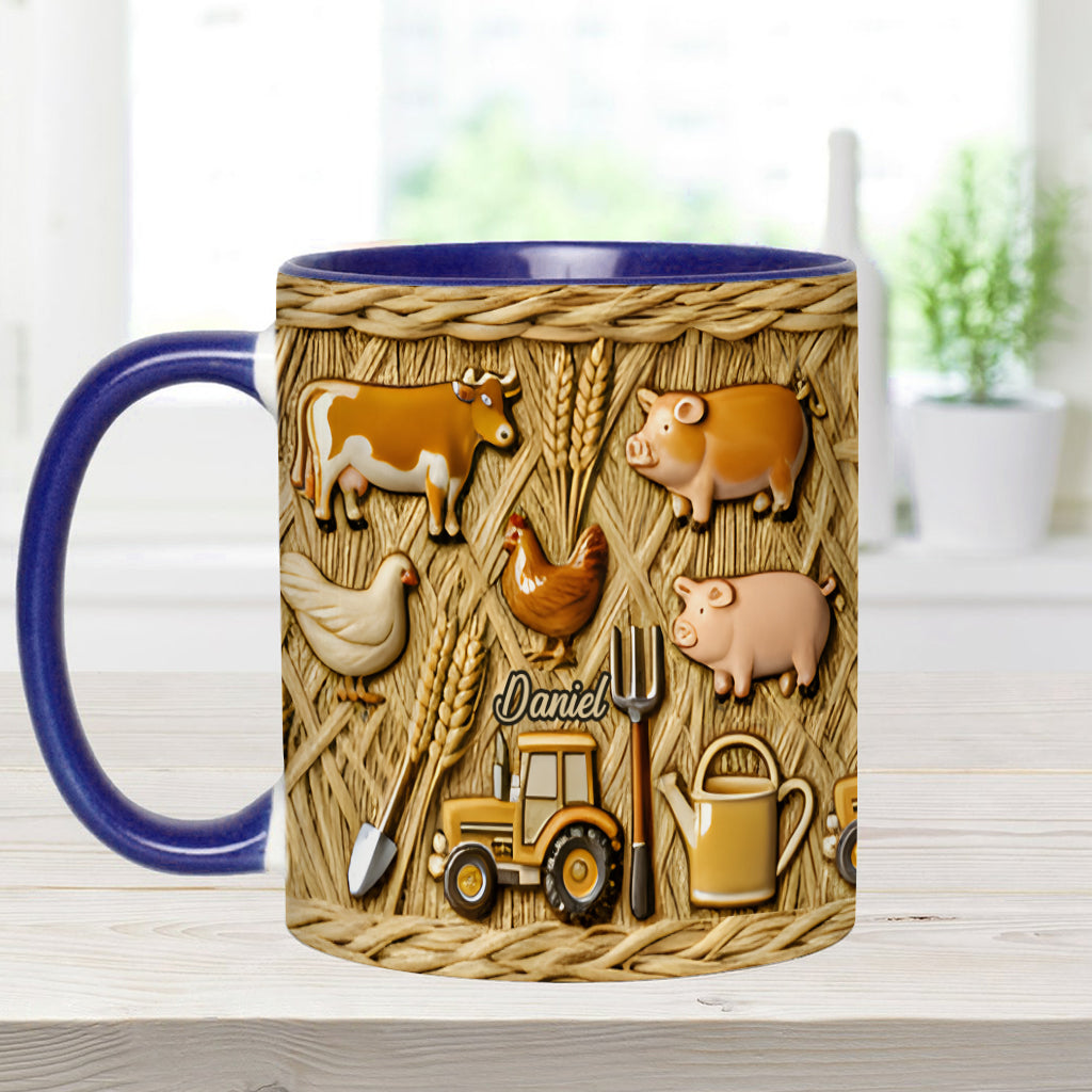 Cadeau pour les agriculteurs - Mug personnalisé à l'effigie d'un agriculteur