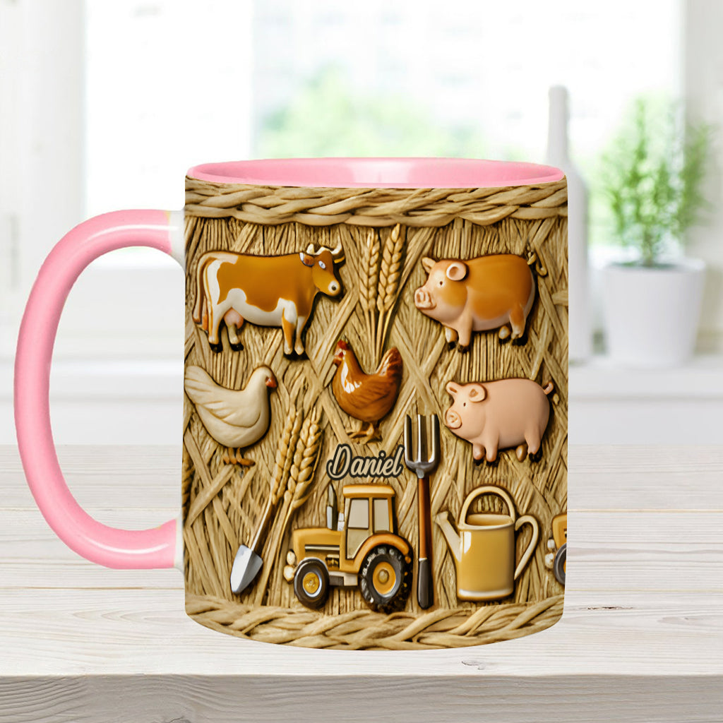 Cadeau pour les agriculteurs - Mug personnalisé à l'effigie d'un agriculteur