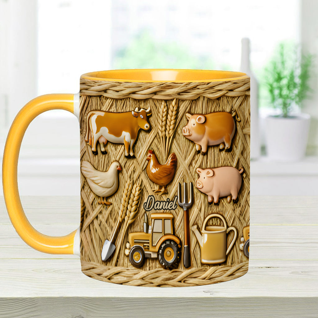 Cadeau pour les agriculteurs - Mug personnalisé à l'effigie d'un agriculteur
