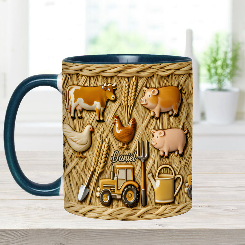 Cadeau pour les agriculteurs - Mug personnalisé à l'effigie d'un agriculteur