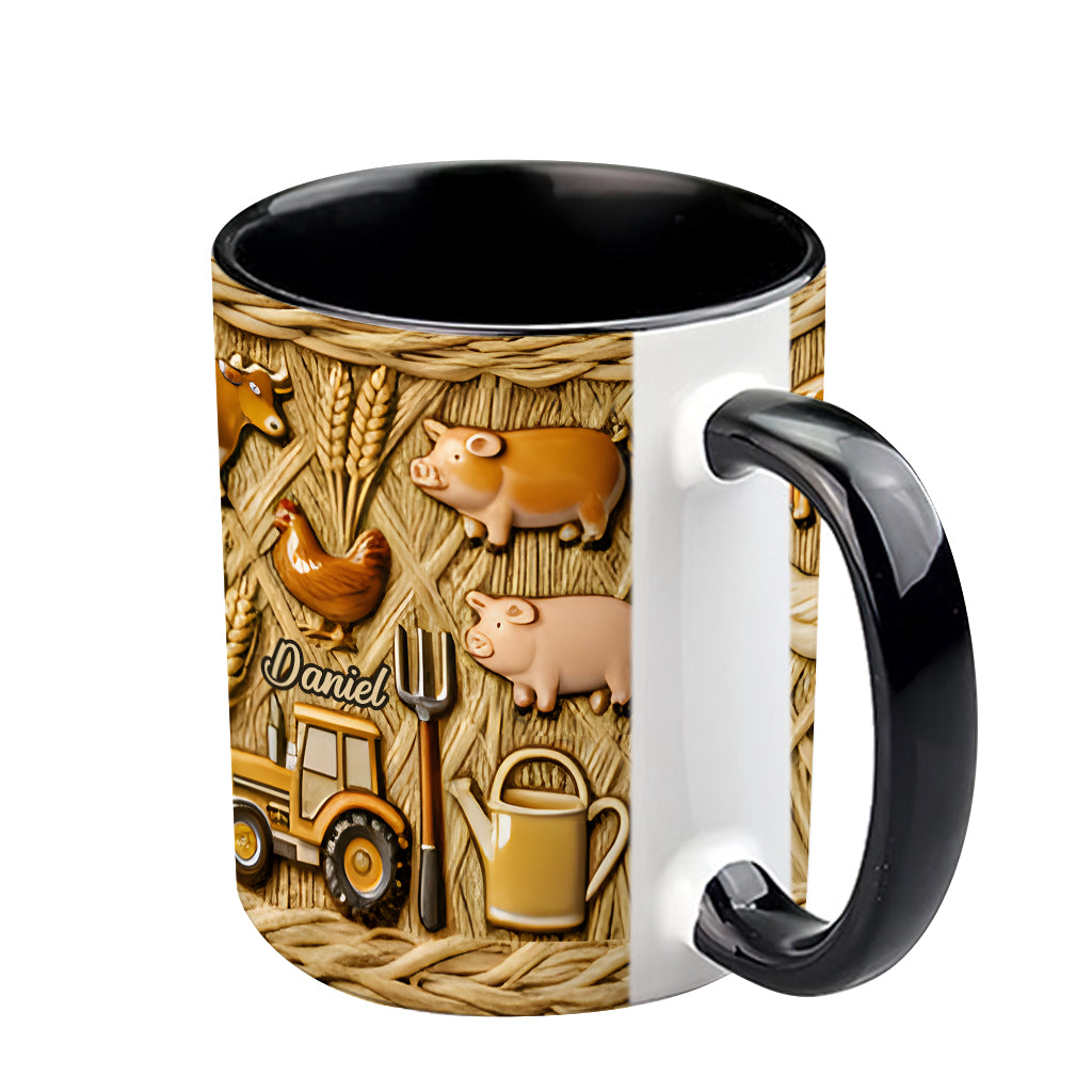 Cadeau pour les agriculteurs - Mug personnalisé à l'effigie d'un agriculteur