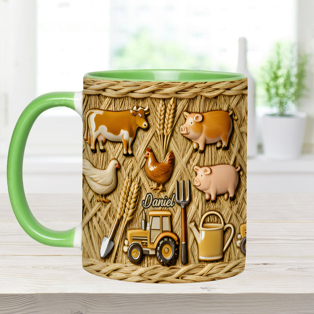 Cadeau pour les agriculteurs - Mug personnalisé à l'effigie d'un agriculteur