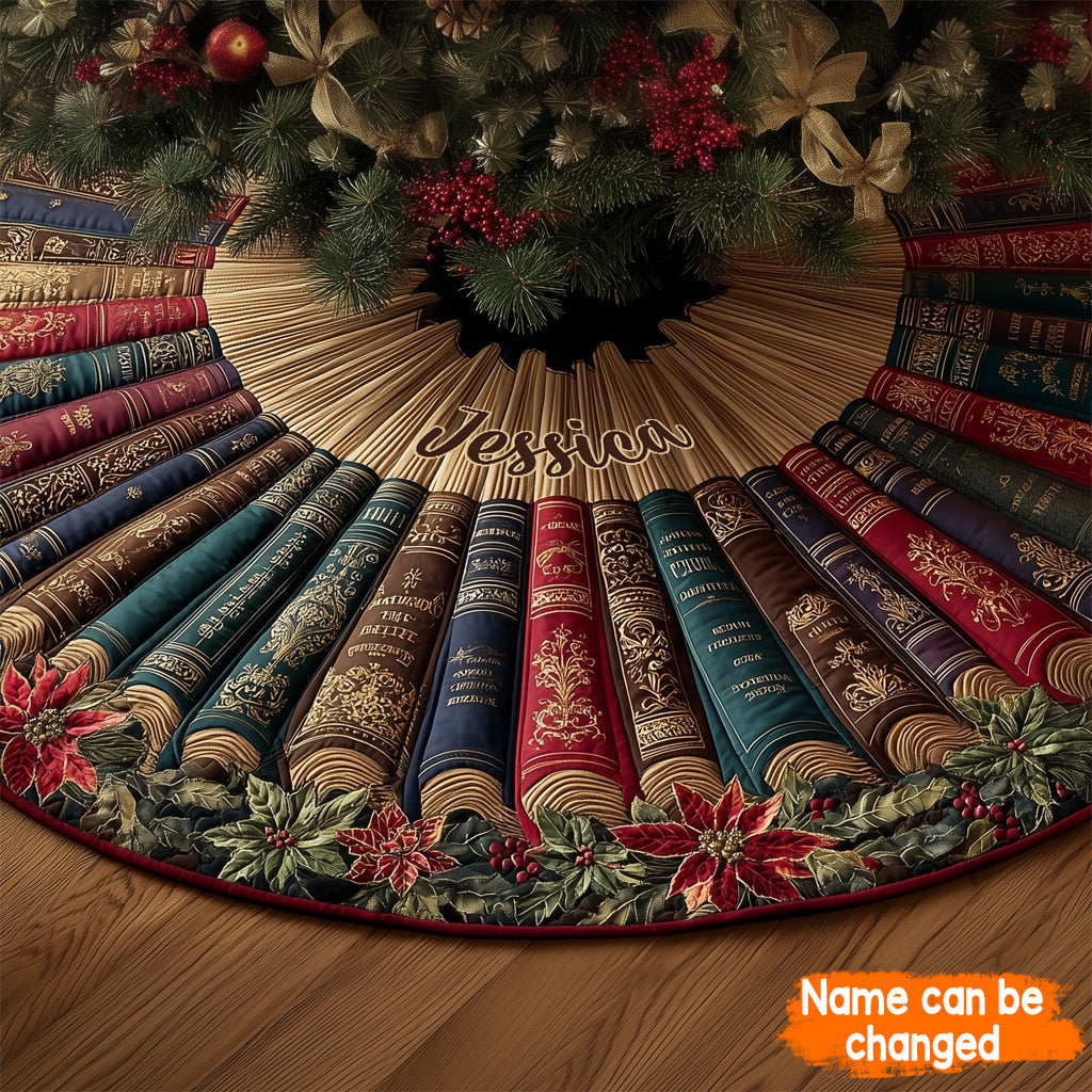 Jupe de sapin personnalisée « Love Books »