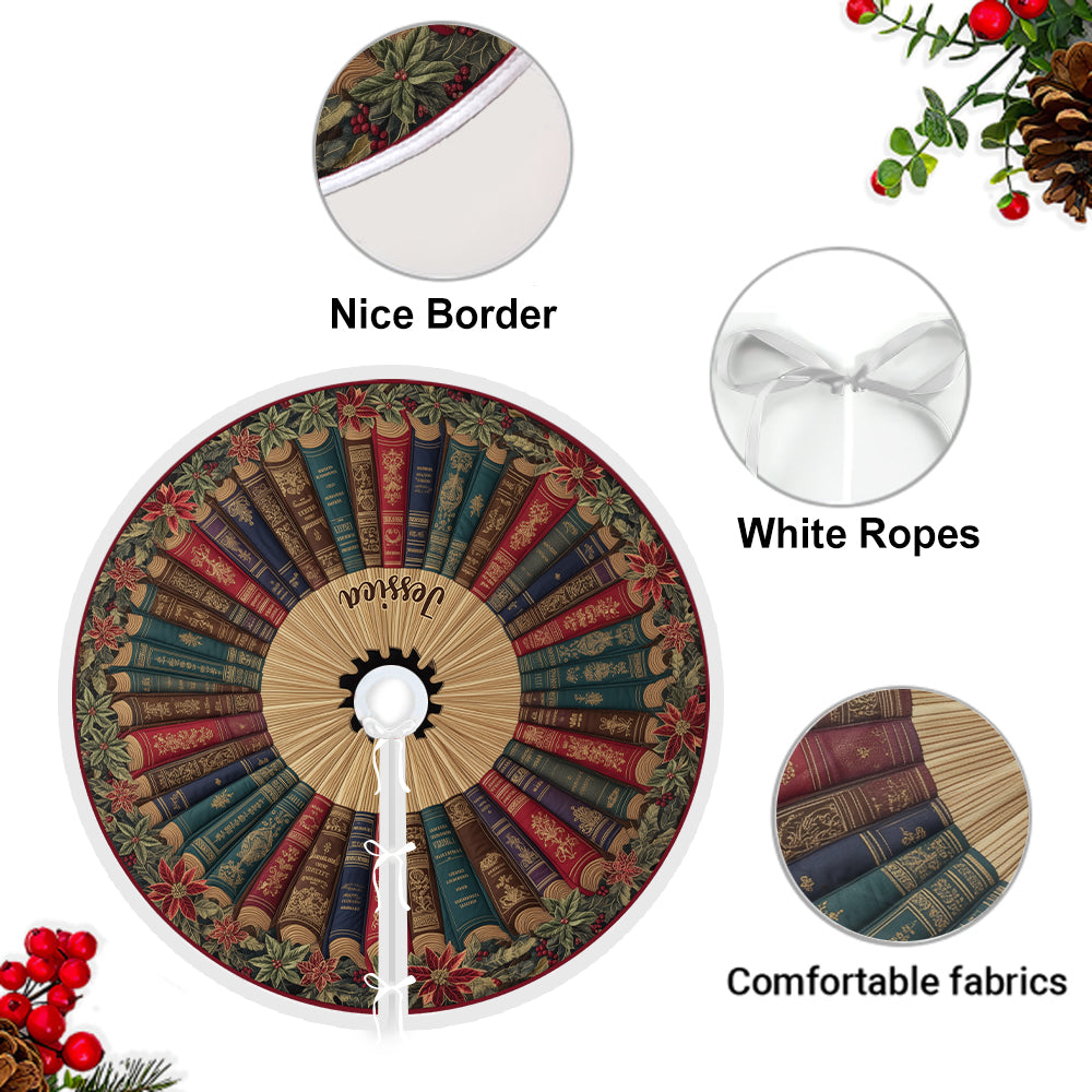 Jupe de sapin personnalisée « Love Books »