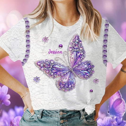 Magnifique papillon - T-shirt personnalisé à motif papillon intégral