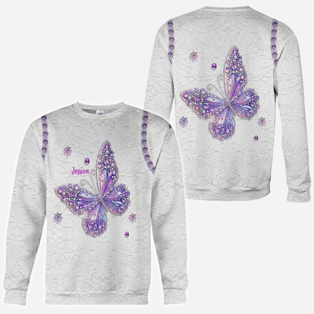 Beautiful Butterfly - Personalized Butterfly All Over Shirt