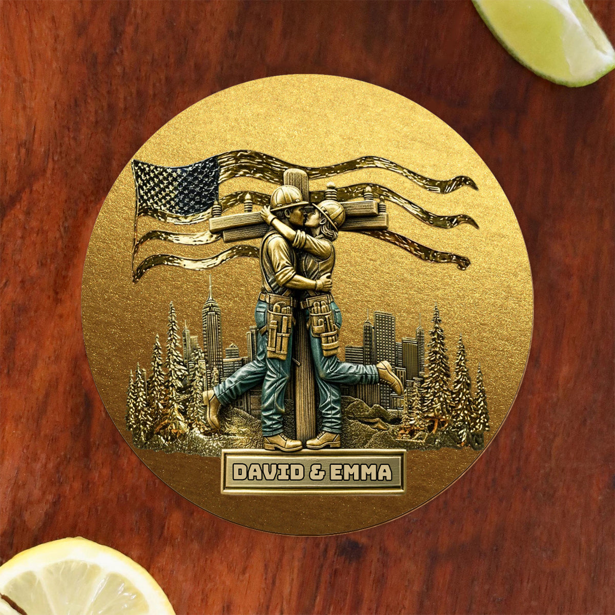 Lineman & Linewoman Legacy Glass - Personalized Lineman Whiskey Glass